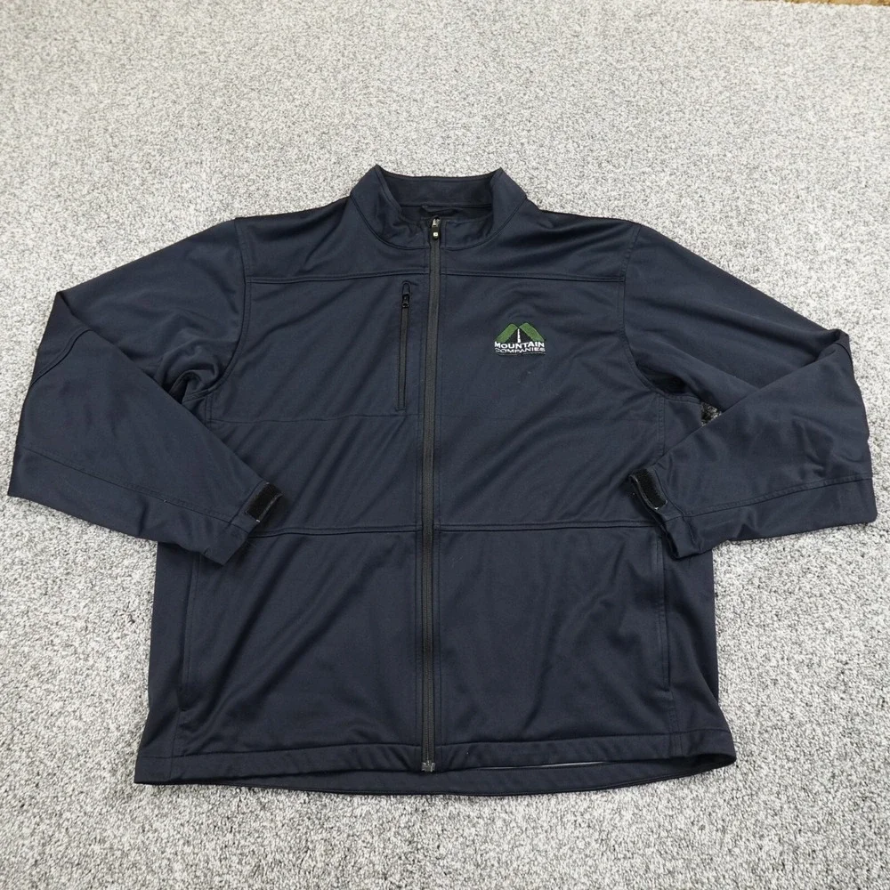 FootJoy Jacket Mens XL Blue Golf Performance Zip Windbreaker Softshell Coat FJ